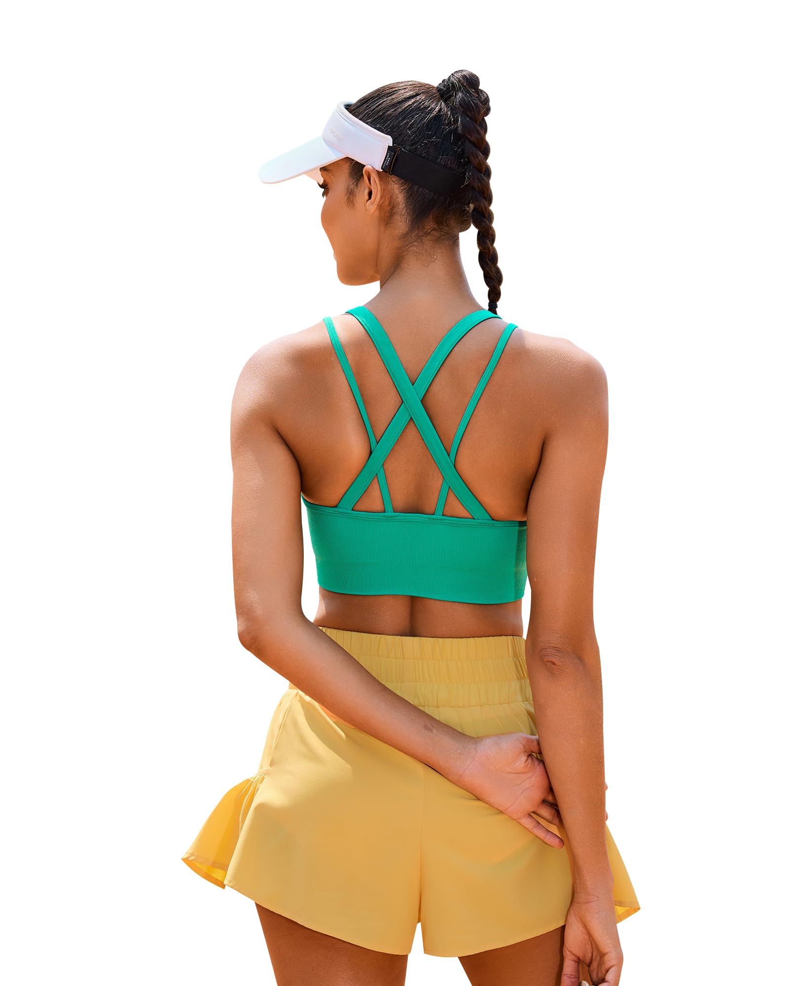 Sports Bras for Women HIigh Support Criss-Cross Back Padded Strappy High Impact Sports Bras for Women Large Bust product thumbnail 5