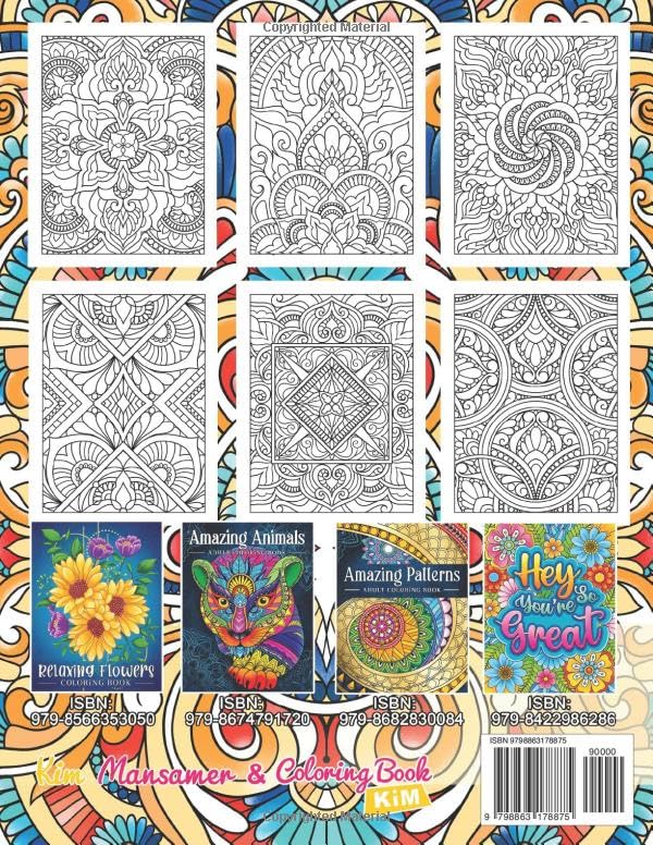 Image of Mindfulness Patterns: Relaxing Coloring Book For Adults With Simple Mandala-Style Patterns For Stress Relief.