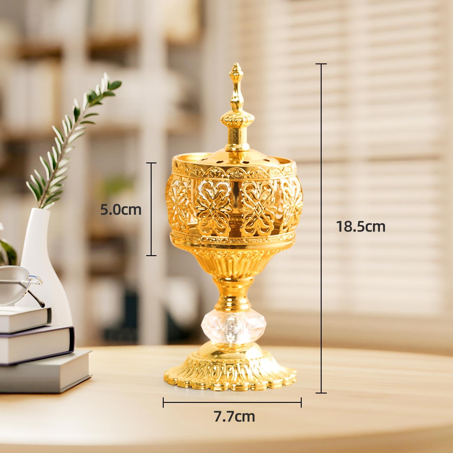Xisakaca Incense Burner Holder, Bakhoor Frankincense Charcoal