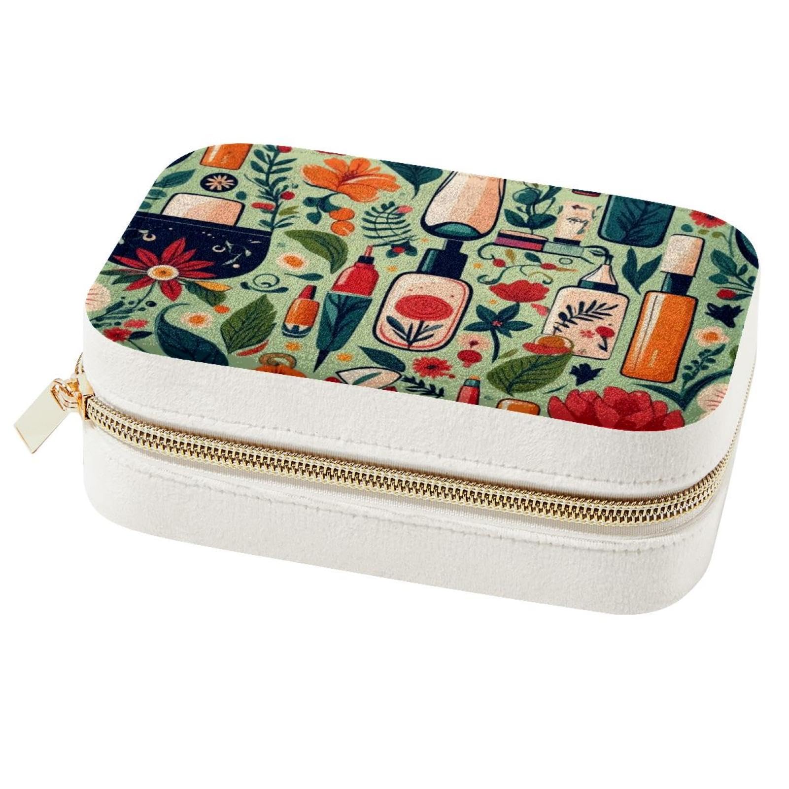 Boîte à bijoux portable femme et fille avec rangement bagues et colliers