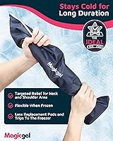 Vista 5 de Magic Gel Bolsa de hielo para el cuello, bolsa de hielo para el hombro, envoltura refrescante para el cuello, anillo enfriador, almohadilla fría