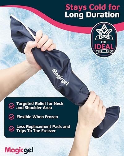Miniatura 5 de Magic Gel Bolsa de hielo para el cuello, bolsa de hielo para el hombro, envoltura refrescante para el cuello, anillo enfriador, almohadilla fría