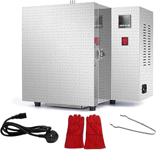 Pottery Kilns for Home Use, Jewelry Casting Burnout Furnace, 3-Layer Thickened Structure, Segmented Temperature Control, with Led Display, Max 800℃, for Jewelers, Craftsmen, and Small Workshops
