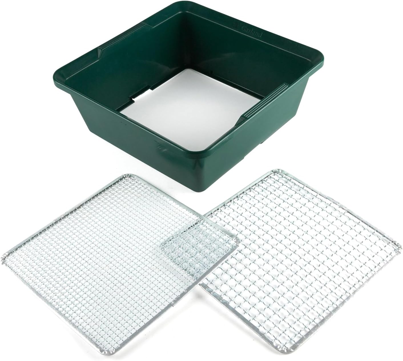 2-in-1 Garden Sieve & Soil Sifter – 13.8″ Square Mesh Sifter for Soil, Compost & Rocks | Dual-Function Garden Sifting Tool