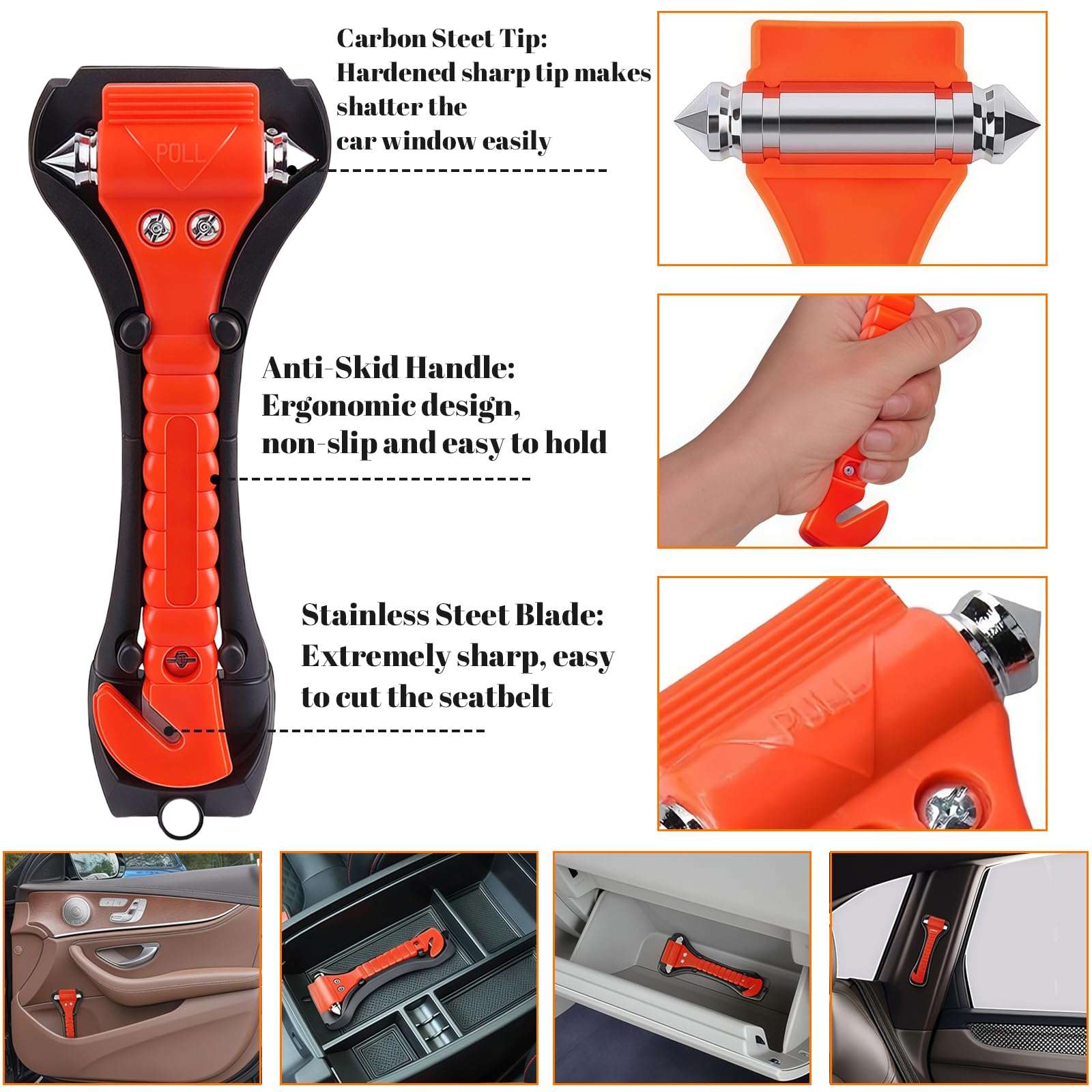 Marteau D'urgence Marteau Brise-vitre Marteau De Secours Voiture