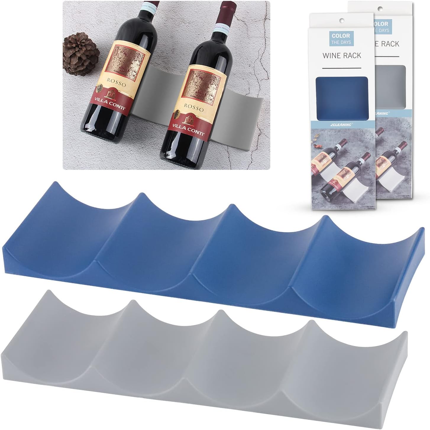 Lucywey Bottle Rack Refrigerator, Pack of 2 European Style Wine Rack