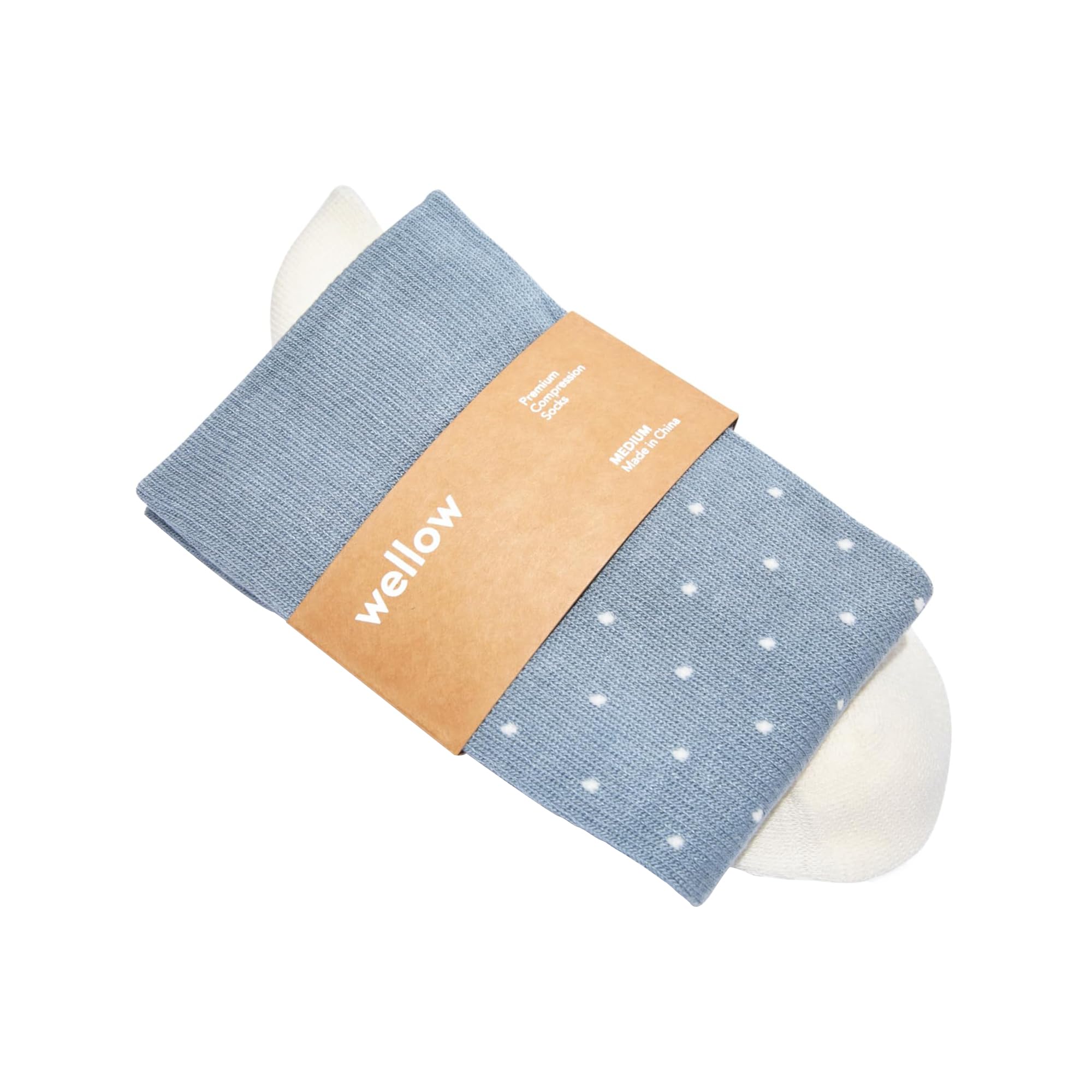 Wellow Premium Socks (Compression Socks - Regular) for Men & Women, Made with Viscose from Bamboo, Knee High, 18-25 mmHg