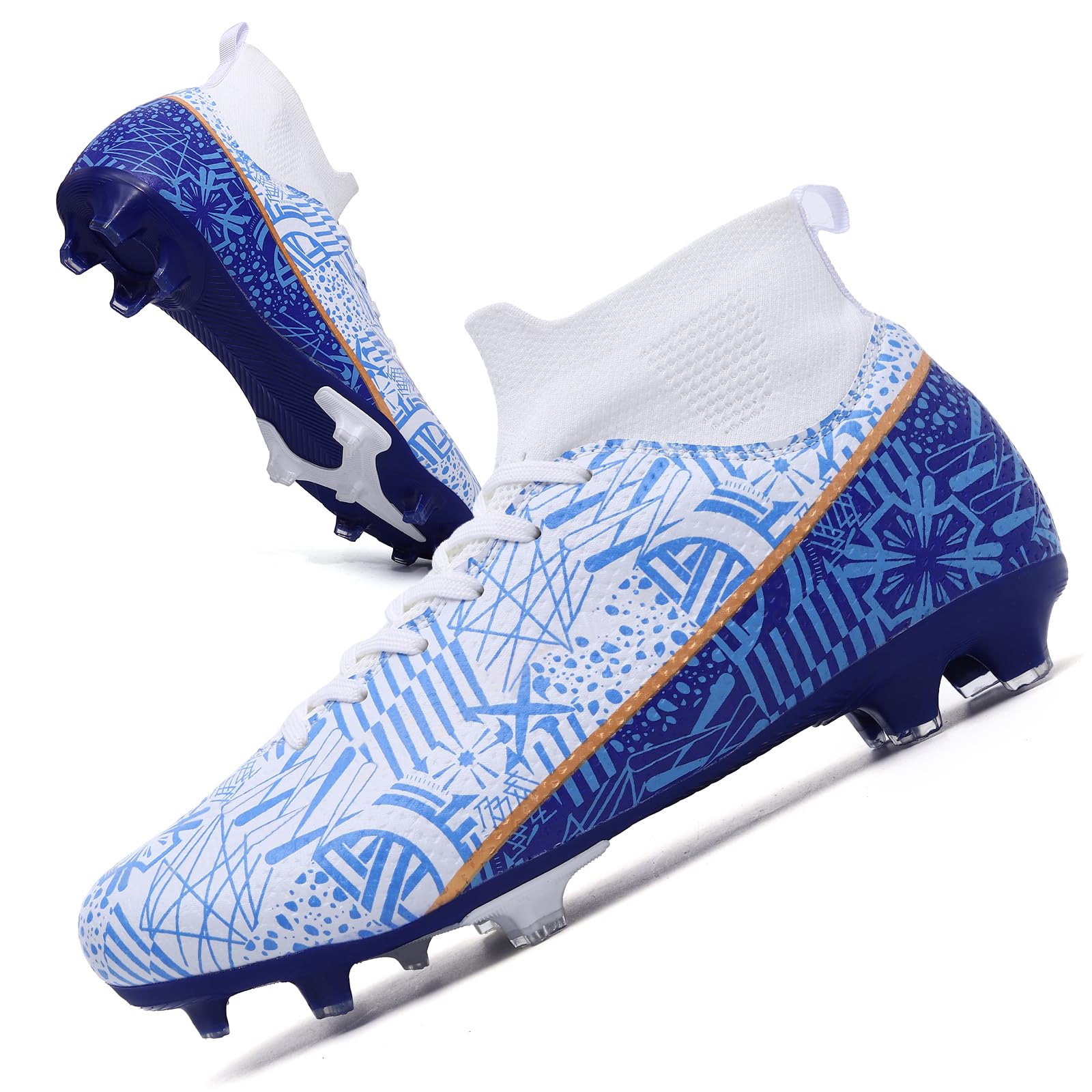 Mens Soccer Cleats Women Football Cleats for Big Boy AG