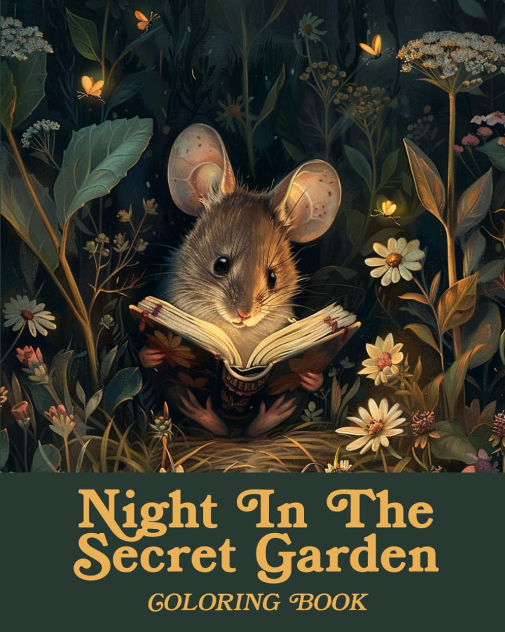 Night In The Secret Garden Coloring Book: A Tranquil Adult Coloring Journey with Beautiful Garden Designs for Stress Relief and Relaxation