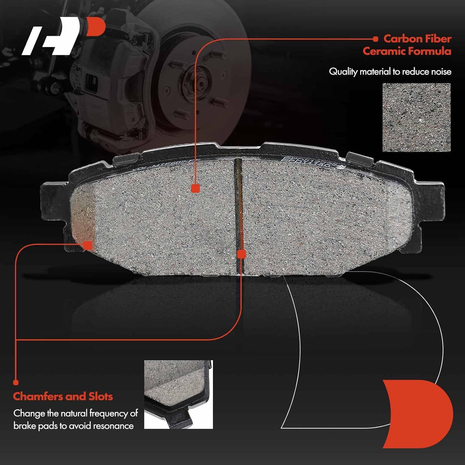 A-Premium 10.78 inch (274 mm) Rear Solid Disc Brake Rotors + Ceramic Pads Kit Compatible with Select Subaru Models - Crosstrek 2016-2020, Forester 2014-2018, Impreza 2012-2020, XV Crosstrek 2013-2015