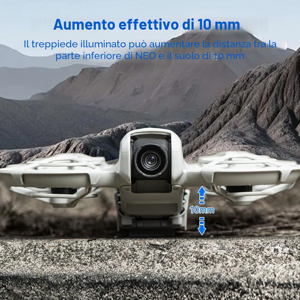 DJI Neo Accessori - Supporto luce notturna a LED, regolazione perfetta, altezza regolabile, batteria ricaricabile, facile montaggio, ideale per voli notturni e atterraggi sicuri