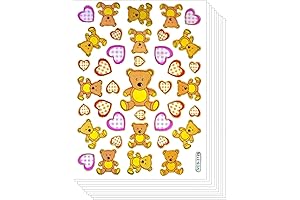 Vibrant Teddy Bear Stickers for Heartfelt Creations