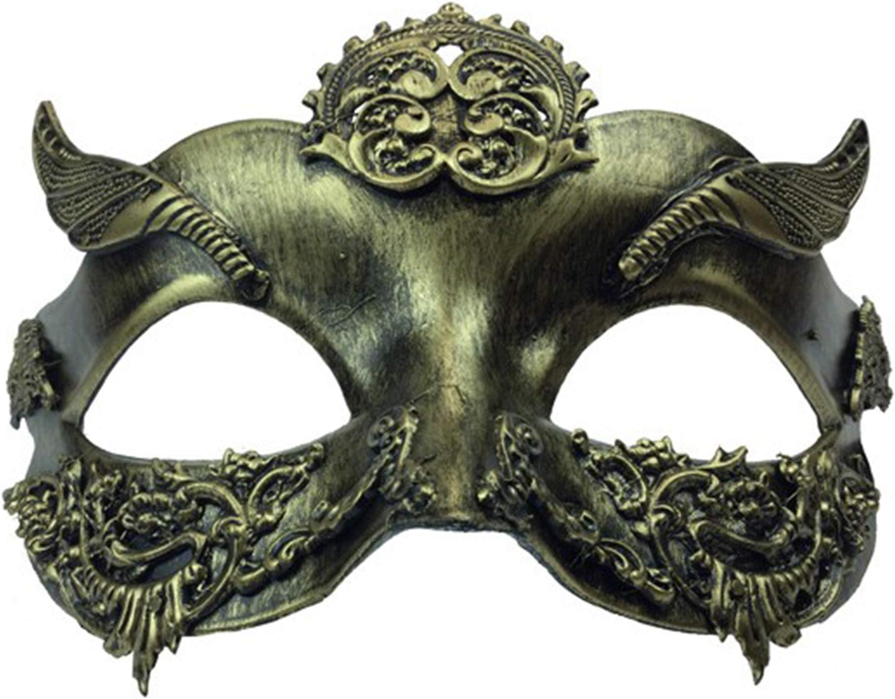KBW Adult Unisex Steampunk Gold Venetian Masquerade Mask Vintage Victorian Style Retro Punk Rustic Gothic Mechanical Party Bling Costume Accessories Novelty Costume Accessories