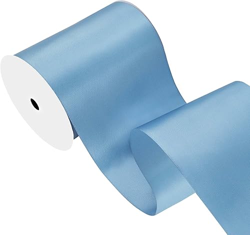 Miniatura 1276 de Cinta de satén verde esmeralda de doble cara de 1-1/2 pulgadas x 50 yardas, cinta de poliéster verde esmeralda para envolver regalos, muy adecuada