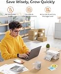 MUNBYN Bluetooth Thermal Shipping Label Printer, 130B Wireless 4x6 Label Printer for Small Business Office, Compatible with iPhone, Android, iPad, Windows, macOS, Canada Post, UPS, Purolator (White)