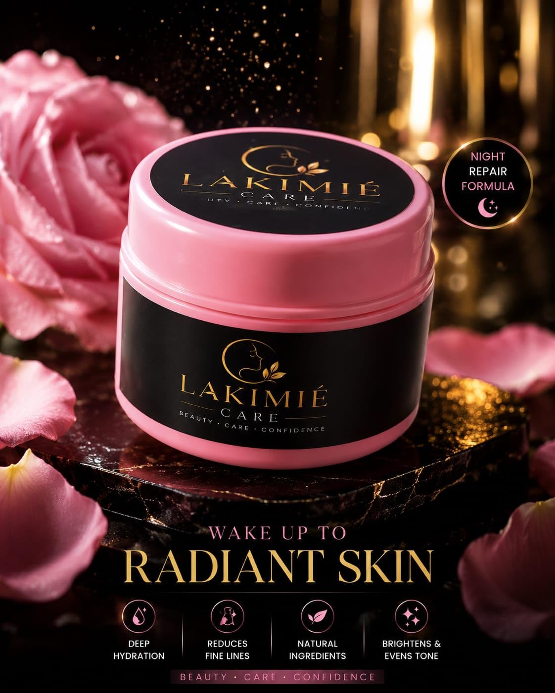 LAKIMIÉ Care Night Repair Face Cream | Deep Nourishing & Hydrating