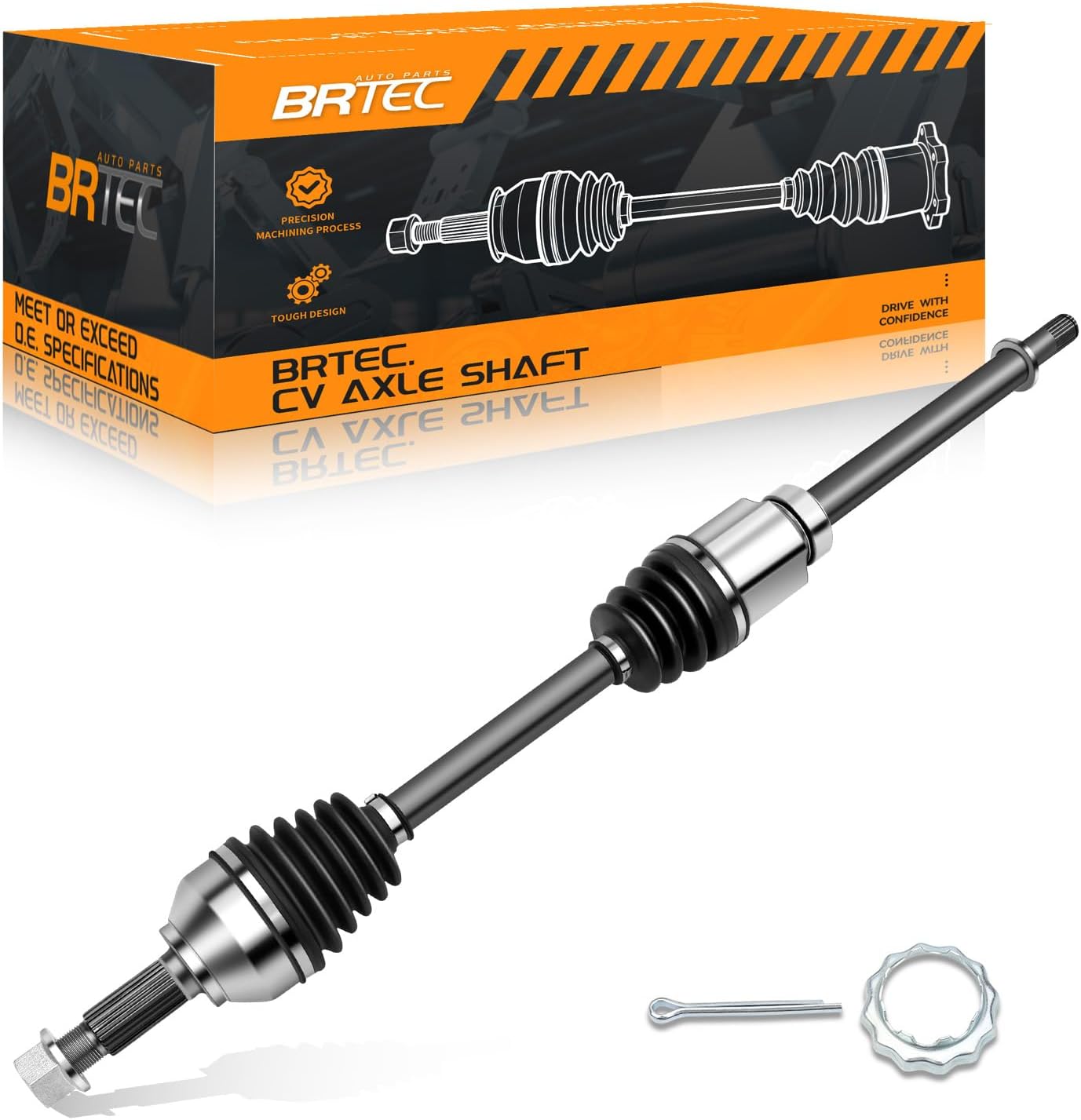 Front CV Axle Shaft Assembly Fit for Nissan Rogue 2008-2013, Rogue Select 2014-2015 - L4 2.5L FWD, Passenger Side 39100JG02C