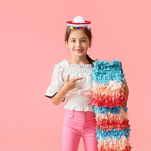 Miniatura 3 de 8 sombreros de Cinco de Mayo mini sombrero sombreros de fiesta con diadema disfraz mexicano sombrero de paja para bebés niños niñas perros gatos