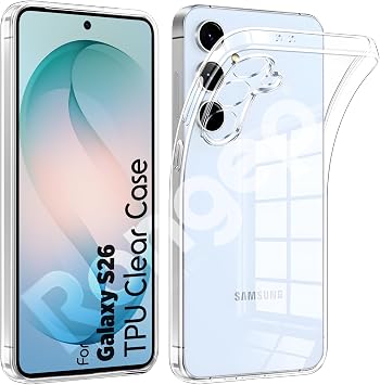 Rongep [Maxi-Clear] Samsung Galaxy S26 için Şeffaf Telefon Kılıfı Kamera Yükseltili Galaxy S26 Koruyucu Esnek ve Hafif Tasarım Darbe ve Çizilmelere Dayanıklı Telefonu Kaplayan Samsung S26 Kılıfı