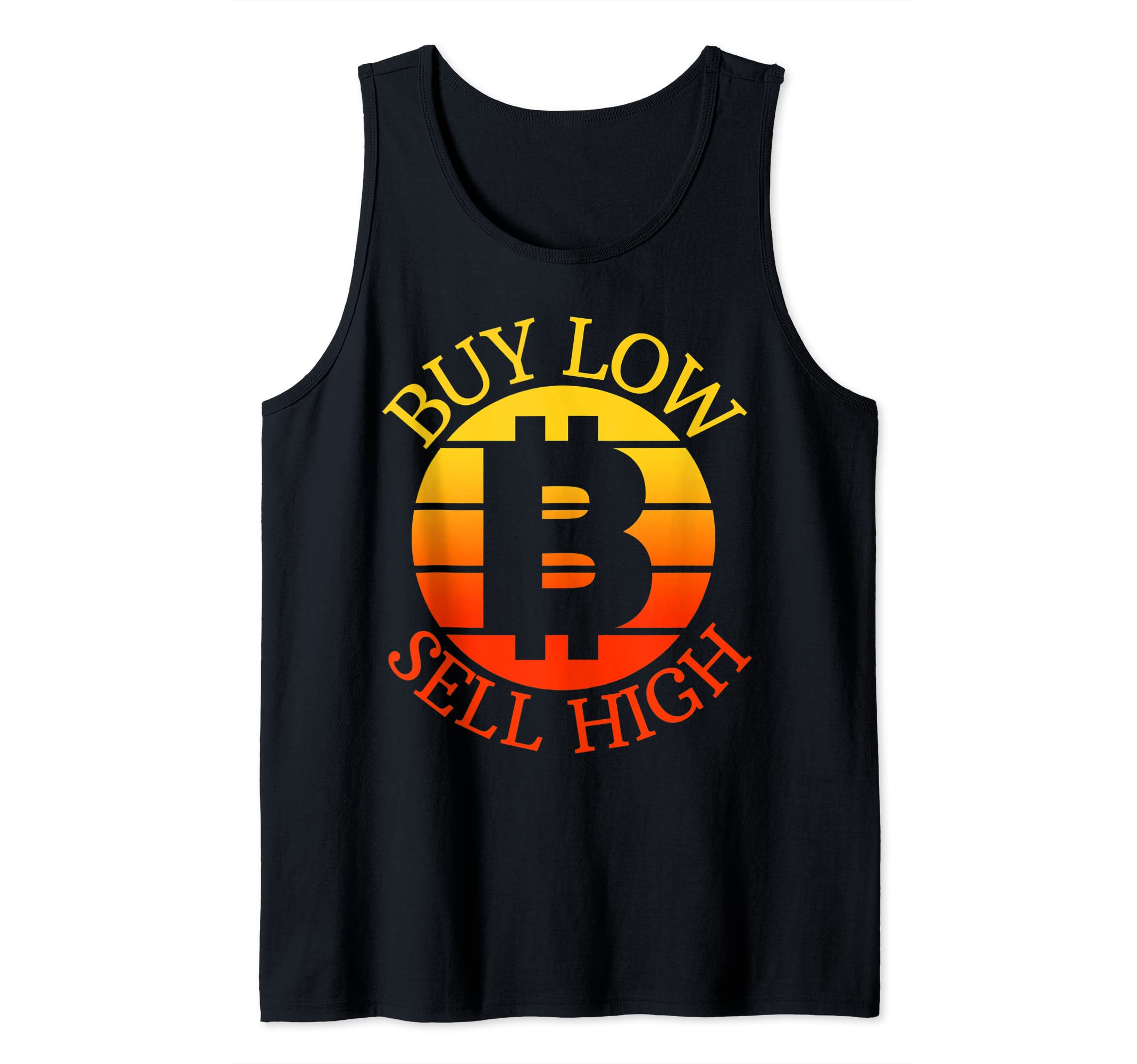 Cryptocurrency Bitcoin Ethereum MerchBtc Crypto Buy Low Sell High Tank Top