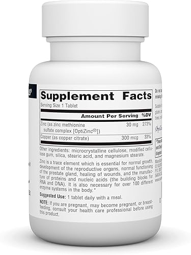 Miniatura 9 de Source Naturals Optizinc Zinc monometionina de 000105 oz SN0176 1 1