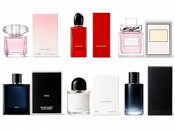 Luxury Mini Perfume Gift Set, 6-Piece Assorted Fragrance Sampler for Women & Men, Travel Size EDP & EDT Collection, Scent Discovery Set for Gifts, Daily Wear & Travel