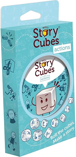 Zygomatic | Rory's Story Cubes Eco Blister Action | Dice Game | Ages 6+ | 1-12 Players | 20+ Minutes Playing Time, Multicolor, (ASMRSC302)