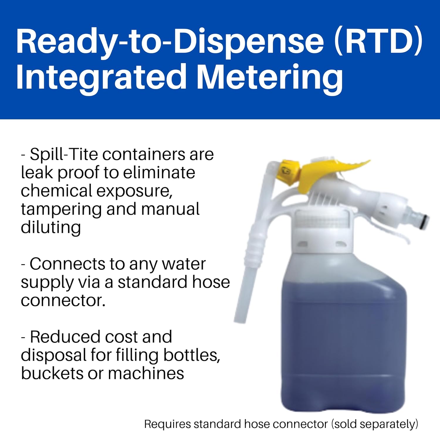 Diversey 5549271 Alpha-HP Multi-Surface Disinfectant Cleaner, Hydrogen Peroxide with Citrus Scent, Ready-to-Dispense (RTD) Liquid Concentrate, 5-Liter