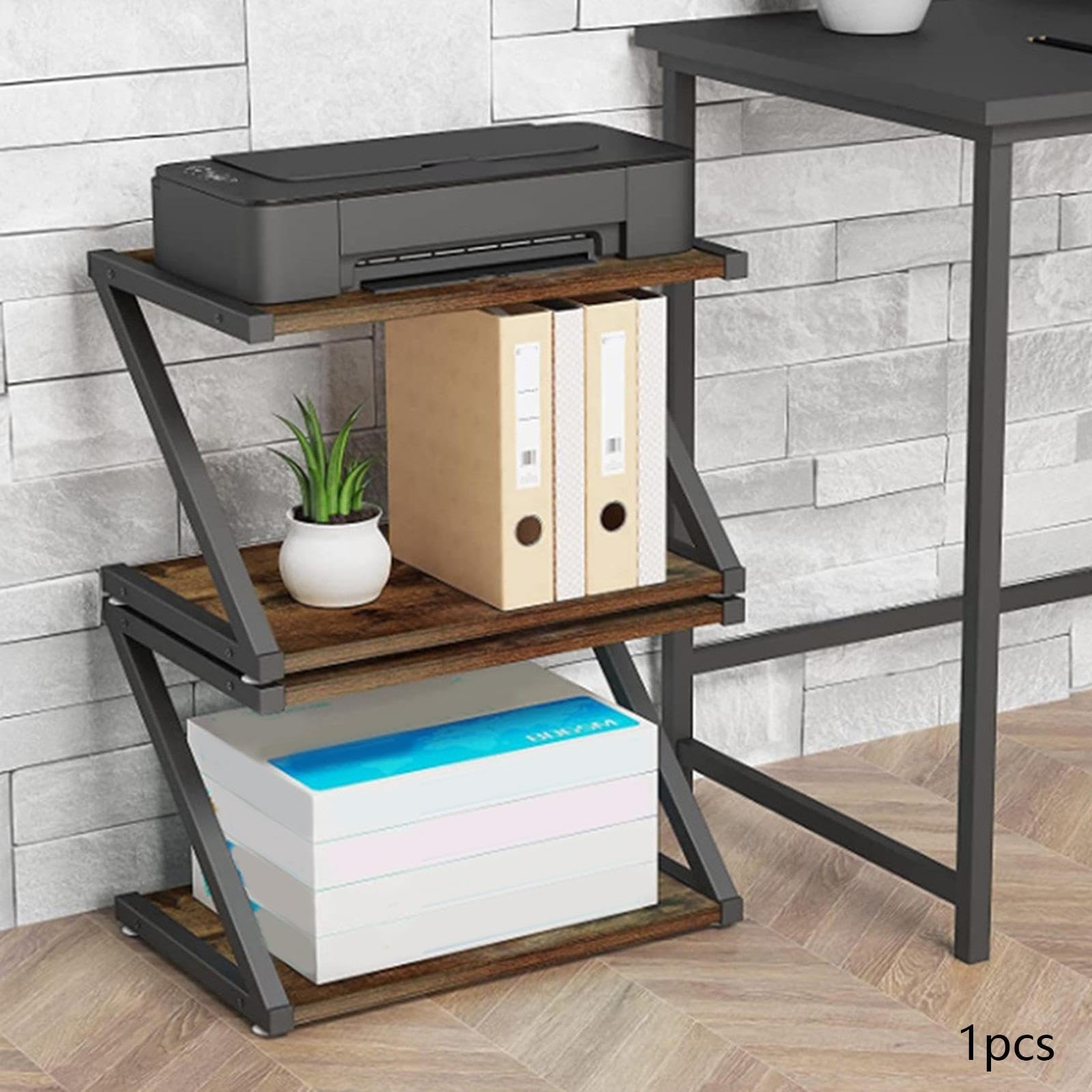 Organizzatore per piccoli spazi per ufficio domestico Supporto da scrivania multistrato per articoli da scrivania che offre in modo efficiente una comoda soluzione di