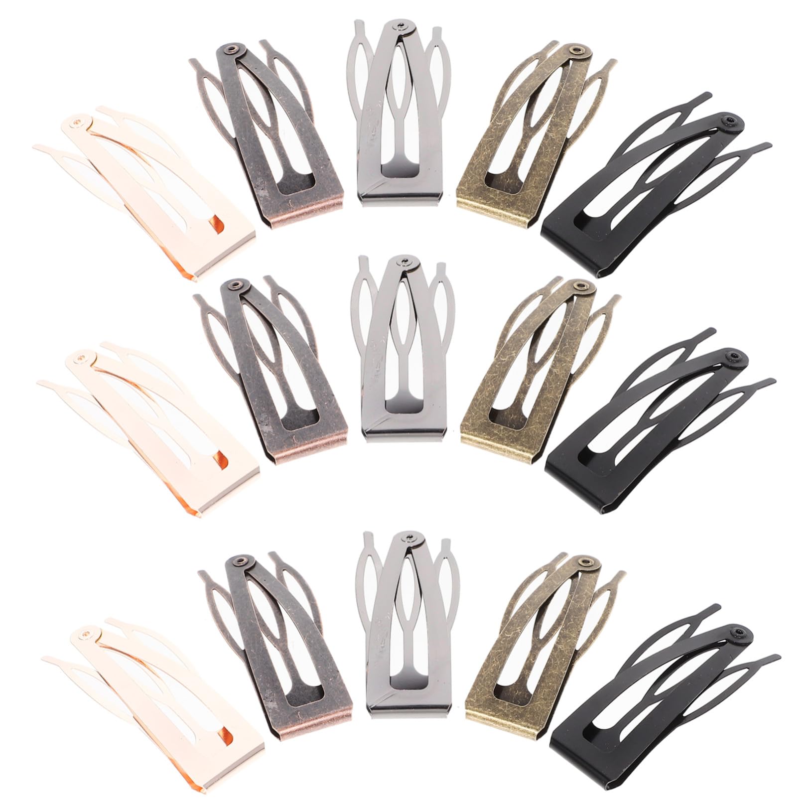40 Stück Metallische Haarspangen mit Schnappverschluss Kleine Haarklammern für Mädchen und Frauen Elegantes Design Einfach zu Tragen und Lockeres Haar Fixierend