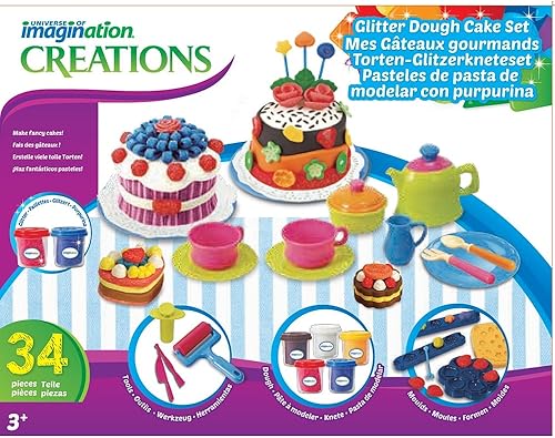 Miniatura 2 de Imaginarium Juego de pastel de purpurina de masa, multicolor (5F63EB7)