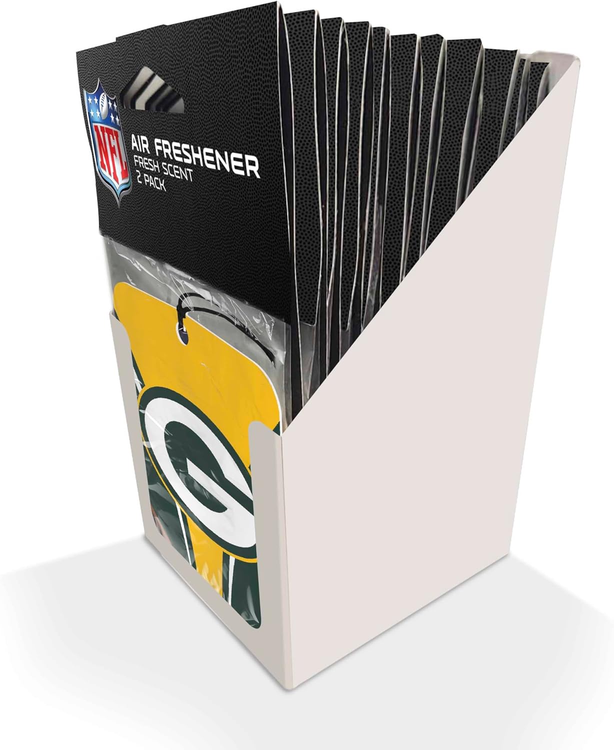 NFL - Green Bay Packers 12 Air Freshener 2pks | Green | 2.75” x 3.5” | Primary Logo