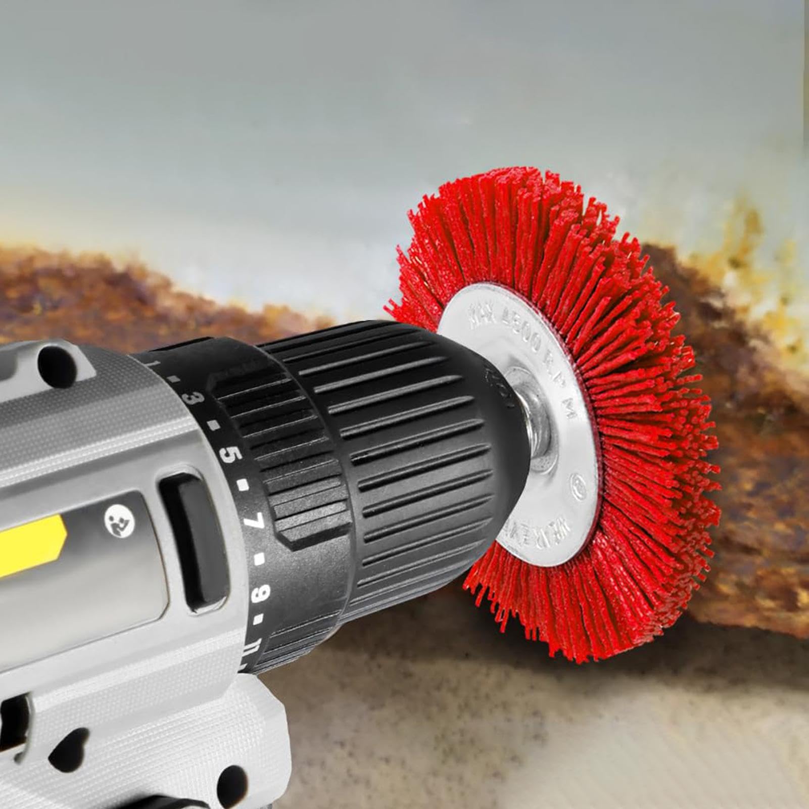 Spazzola A Tazza In Nylon MORBIDA Per Trapano | Pulizia E Lucidatura | Codolo 1/4" - Foto 4