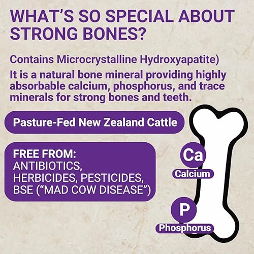 Miniatura 4 de Fuerte suplemento óseo con Super Blend 22 ingredientes sulfato de glucosamina, calcio, magnesio, cúrcuma, vitamina D3, B1, K2, B12, zinc, absorción