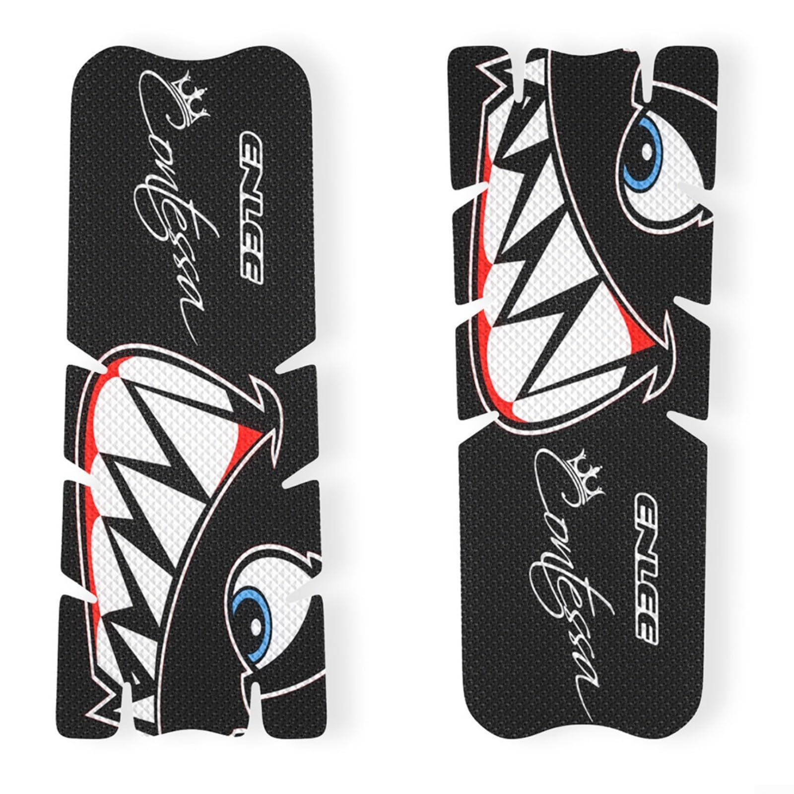 Fauhapyway Bike Cranksets Bicycle Crank Protector Film Anti-Collision Stickers Mountain Frame Protection Tape Black Transparent 2pcs 145.5cm(Crank Sticker - for Shark)