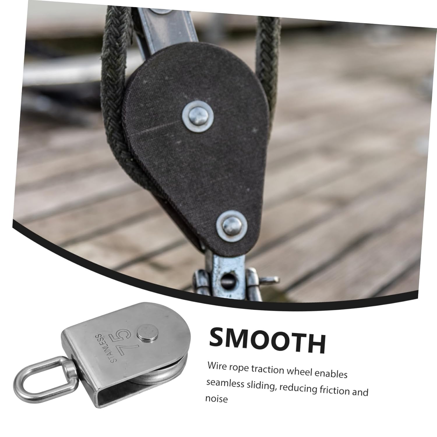 Traction Trolley Pulley Lifting Swivel Hook Wire Rope Pulley Block Heavy Duty