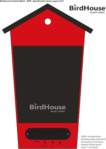 Vista 17 de KOOKOO Birdhouse - Reloj de cuco de diseño moderno con 12 voces naturales de pájaro o llamada de cuco Negro