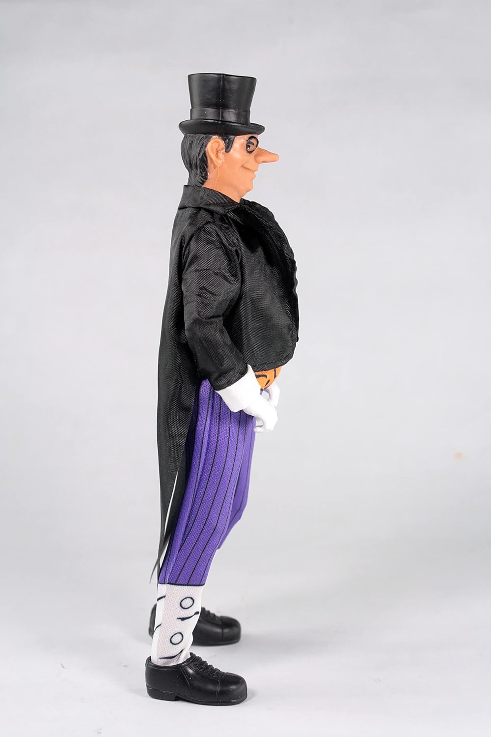 Side profile of the Mego DC Penguin action figure