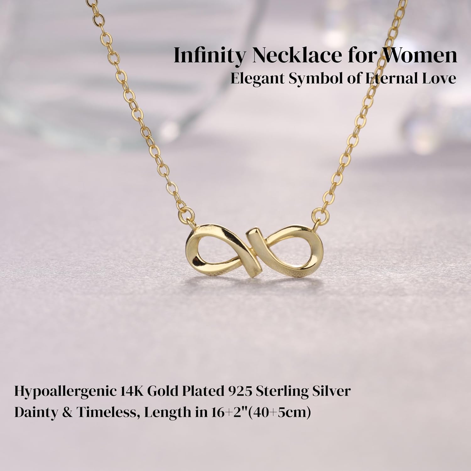 GAVU 925 Sterling Silver Necklace for Women, Infinity Necklace for Women - Image 3