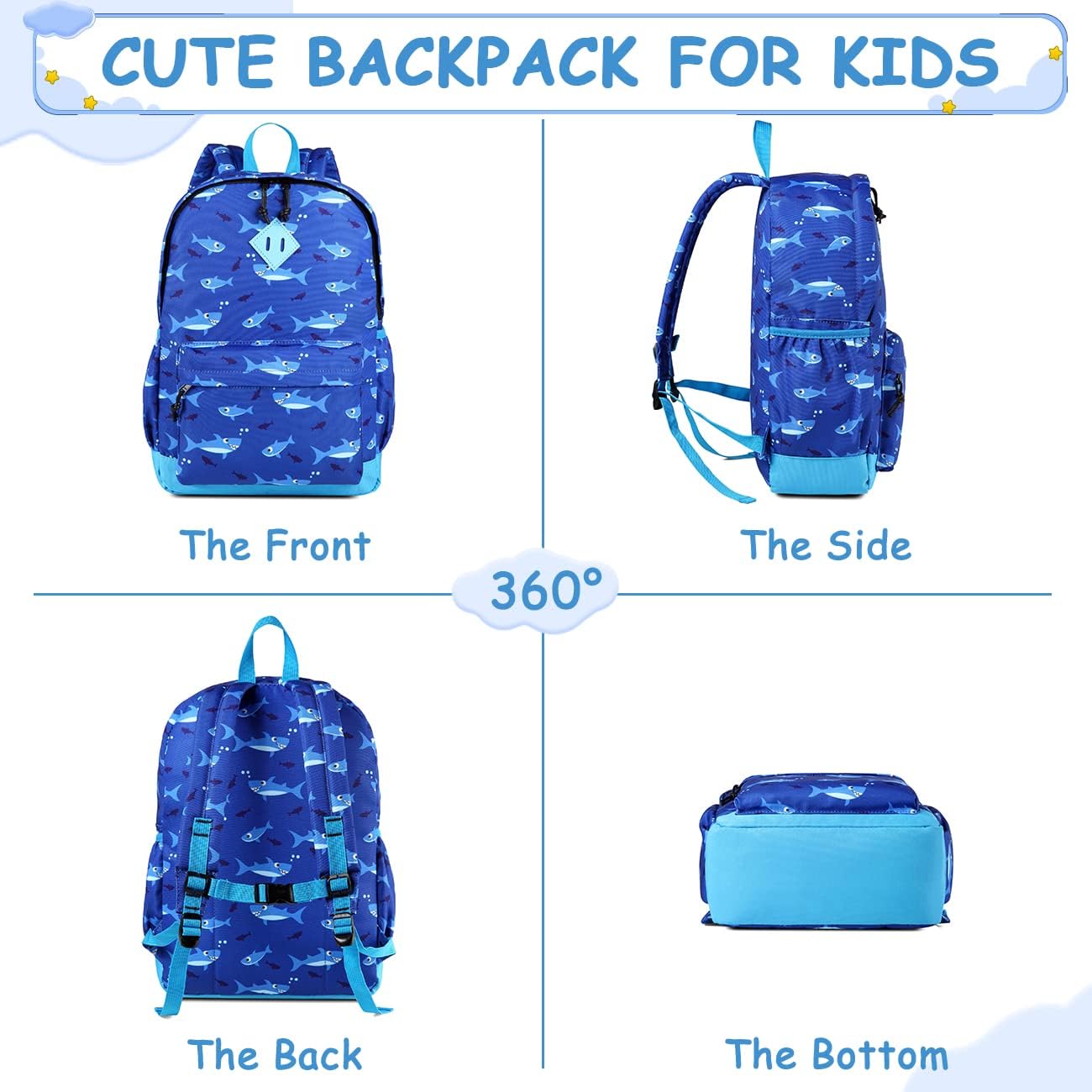 VASCHY Toddler Backpacks Kids, Lightweight Water Resistant Preschool Backpack for Children Boys and Girls w Chest Strap - Image 5