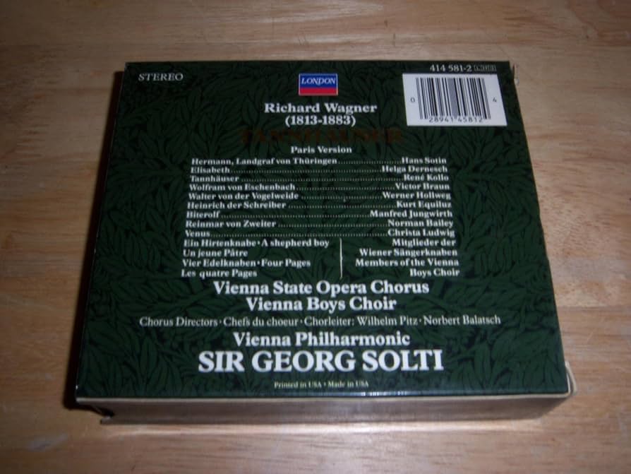 Wagner:Tannhauser: Amazon.co.uk: CDs & Vinyl