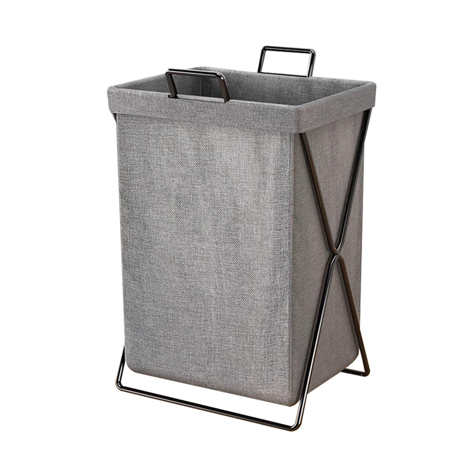 Folding dirty laundry basket, Freestanding Foldable Laundry Basket Multicolor(Grey)