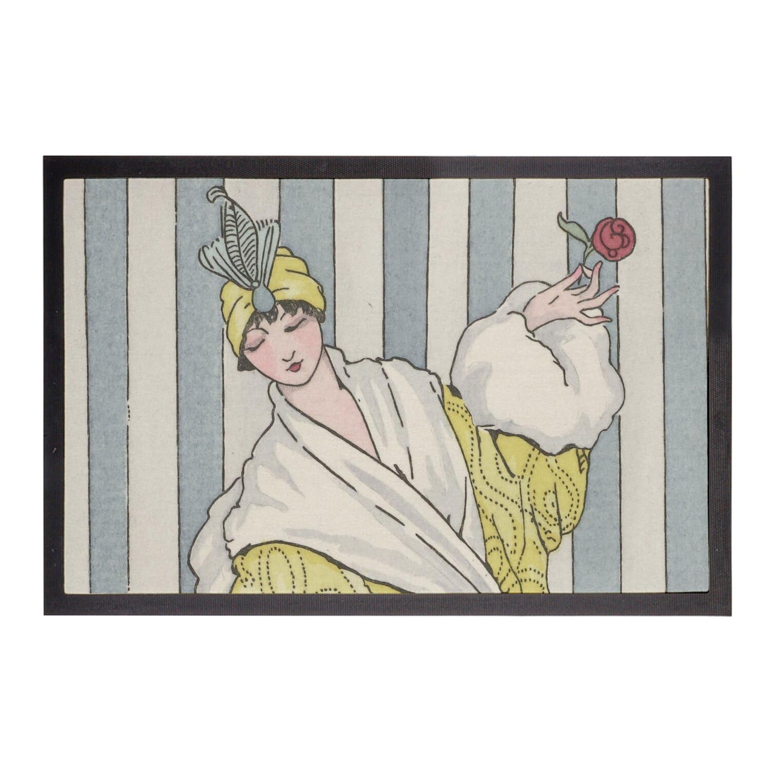 Paillasson Iconic Fashion haut de gamme retro 1920 avec des motifs geometriques