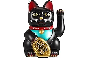 Charming Japanese Lucky Cat Statue: Beckoning Prosperity and Good Fortune