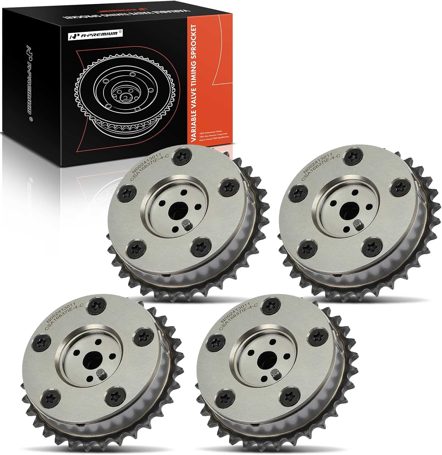 A-Premium Intake and Exhaust Variable Valve Timing (VVT) Sprocket Gear Camshaft Adjuster Compatible with Buick LaCrosse 2005-2006, Rendezvous 2004-2006 & Cadillac SRX 2004-2006, CTS 2004-2006, STS