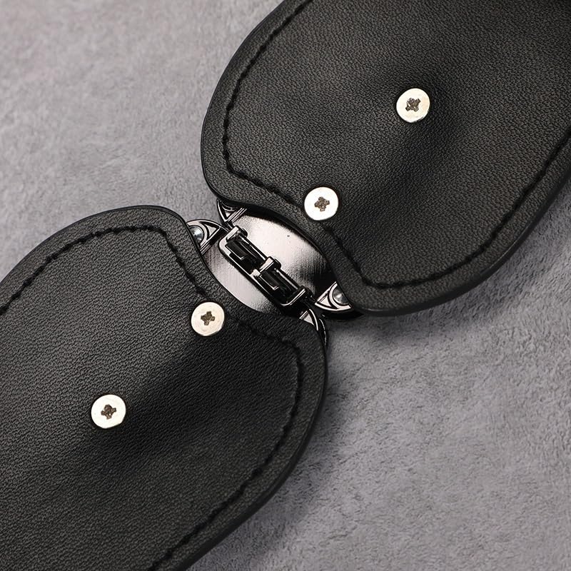 Elastic Waistband for Women Top Layer of Cowhide Genuine Leather Decoration Women's Belt Skirt4