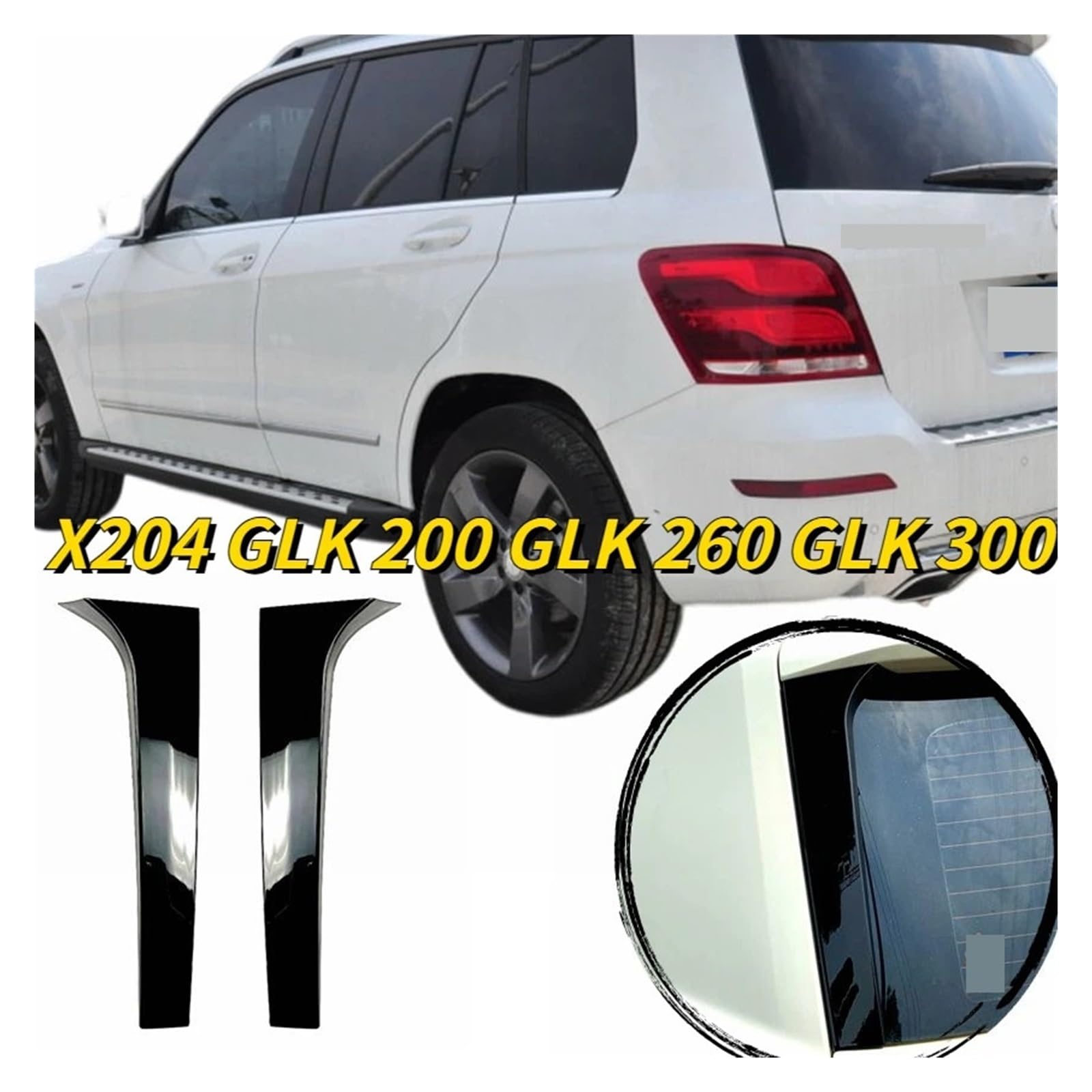 Naklejka na tylną szybę, spoiler, osłonę bocznego skrzydła, Compatible With modeli GLK, klasa X204, GLK 200, GLK 260, GLK 300 2009-2015