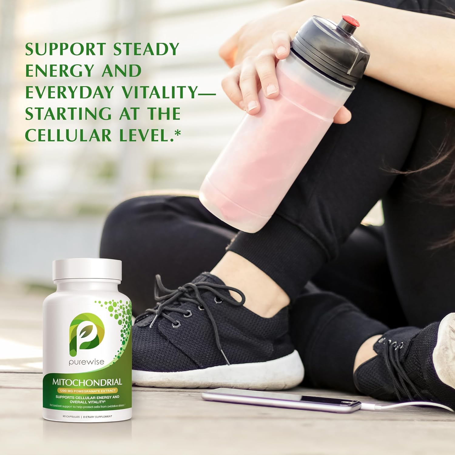 Naturals Mitochondrial Supplements with 1200 mg Pomegranate Extract | Antioxidant Formula for Energy & Vitality | Daily Vitamin for Energy and Cellular Health | 90 Capsules - Image 7