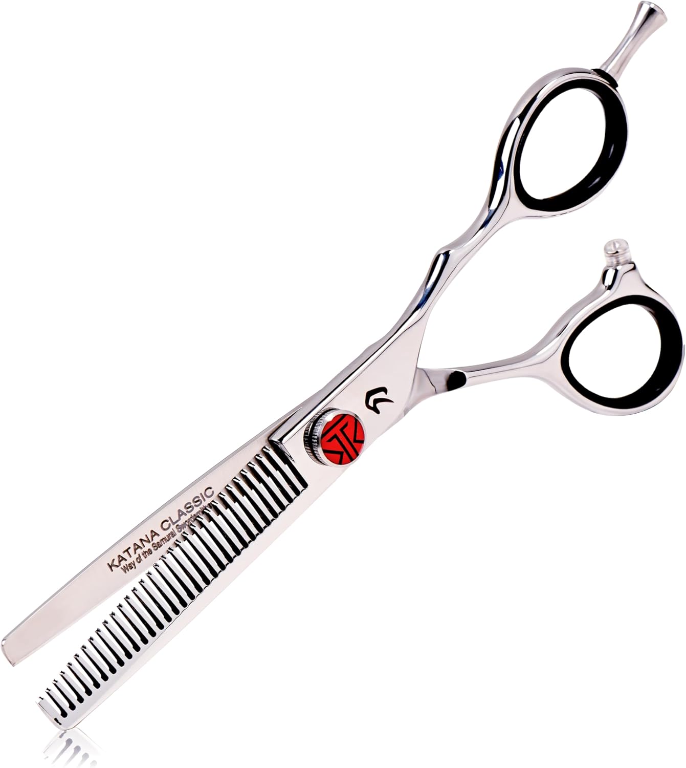 Tokko Katana Classic 6.5" Texturizing Shears Professional Razor Edge 440C Japanese Stainless Steel Hair Thinning Scissors 6.5" Barber Shears With Adjustment Screw and Leather Case