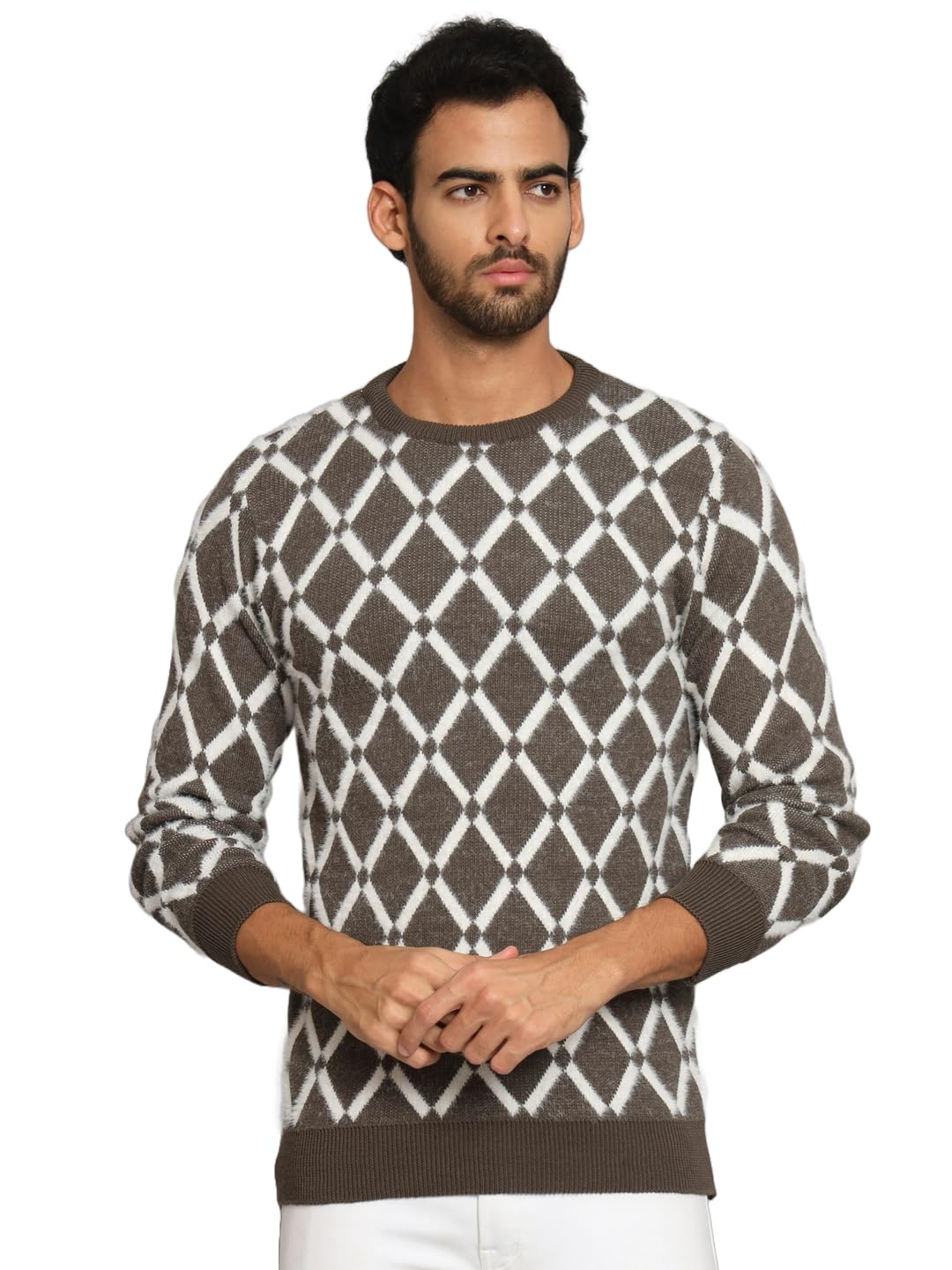 ewools Men's Winterwear Woolen Striped Sweaters-picture-14
